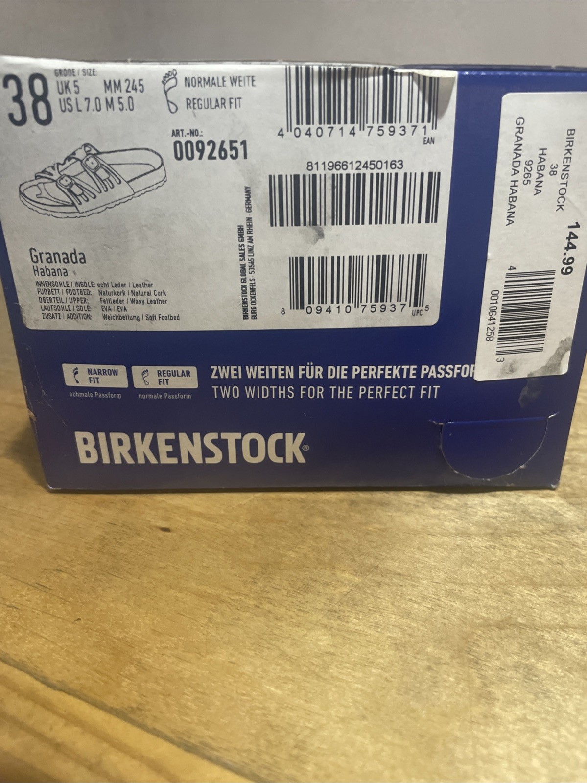 Birkenstock Granada Sandals Men’s US 5 Sandals Habana