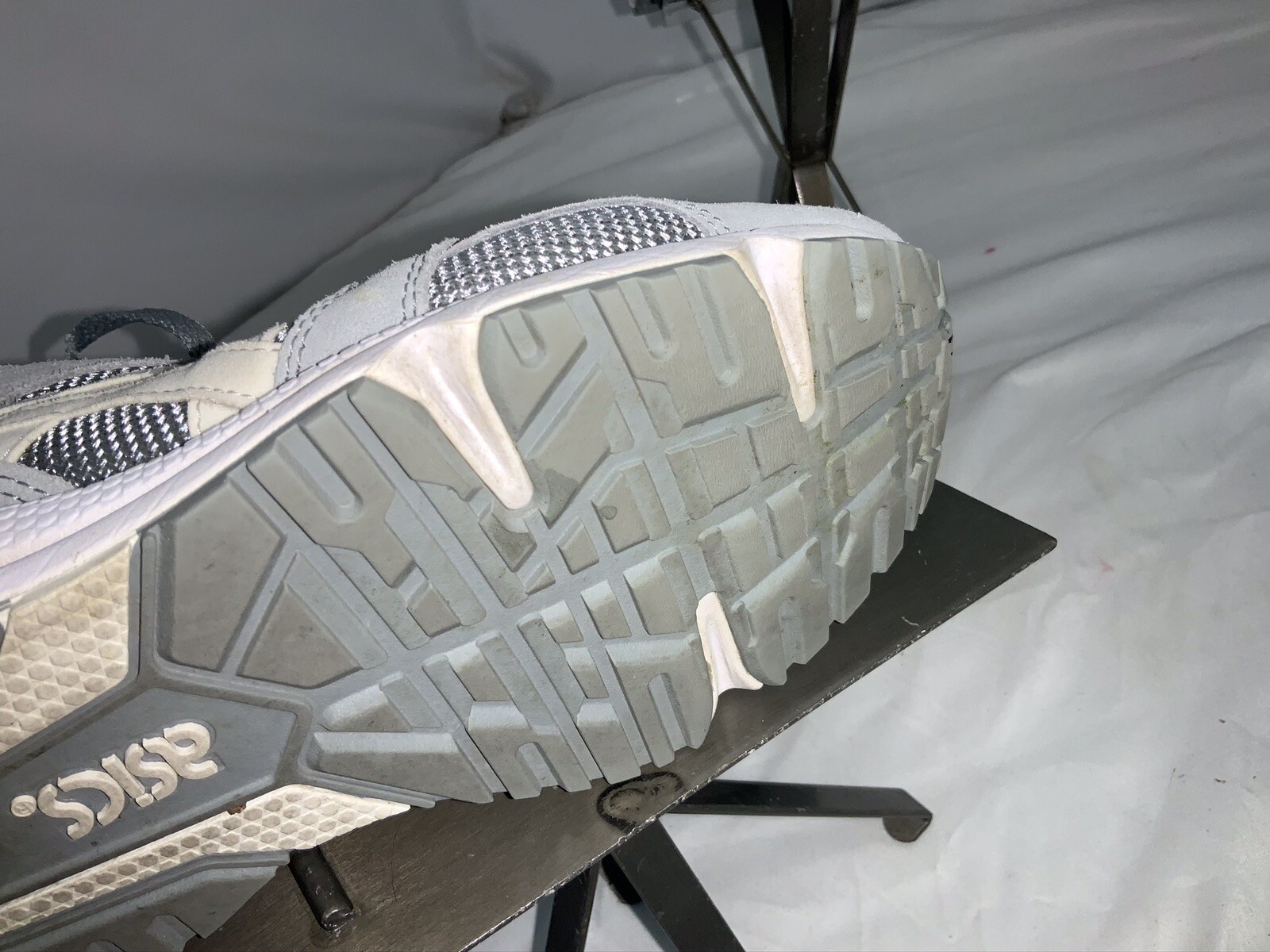 Asics Gel Lique Sz 8 Women Gray Leather Synthetic Running Shoes YGI G0S-230