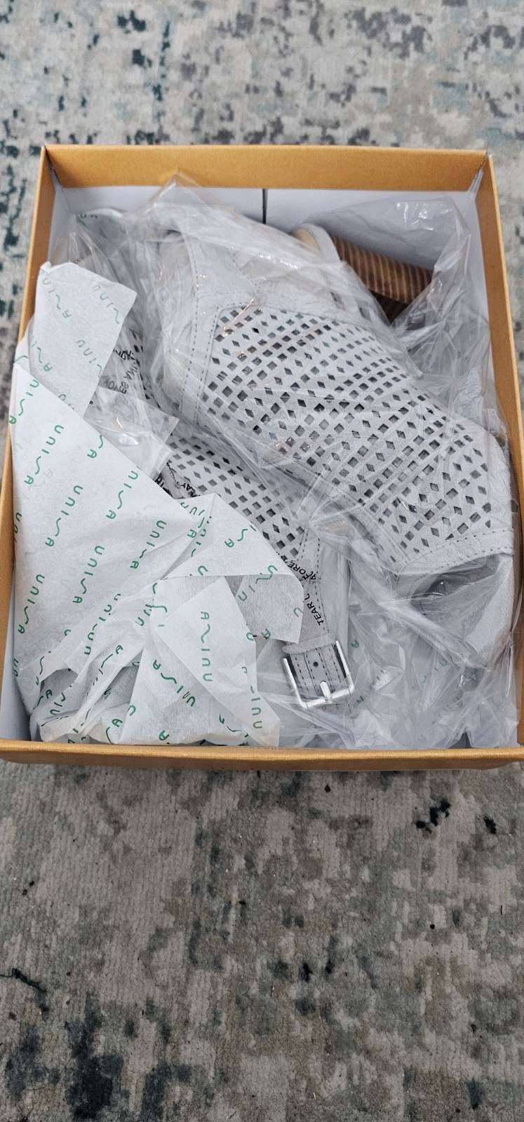 Unisa Gray Fabric Shoes in Original Box