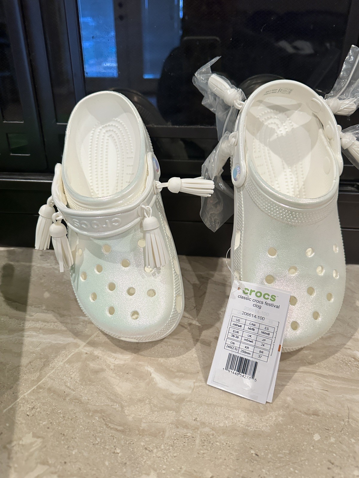 Crocs Classic Festival Iridescent Clog Womens size 8 NEW Rare Find!