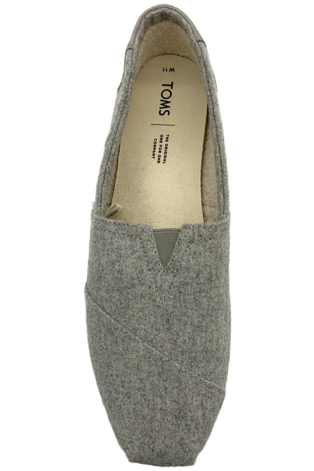 TOMS Women’s Alpargata Classic Loafers Flats Grey/Felt