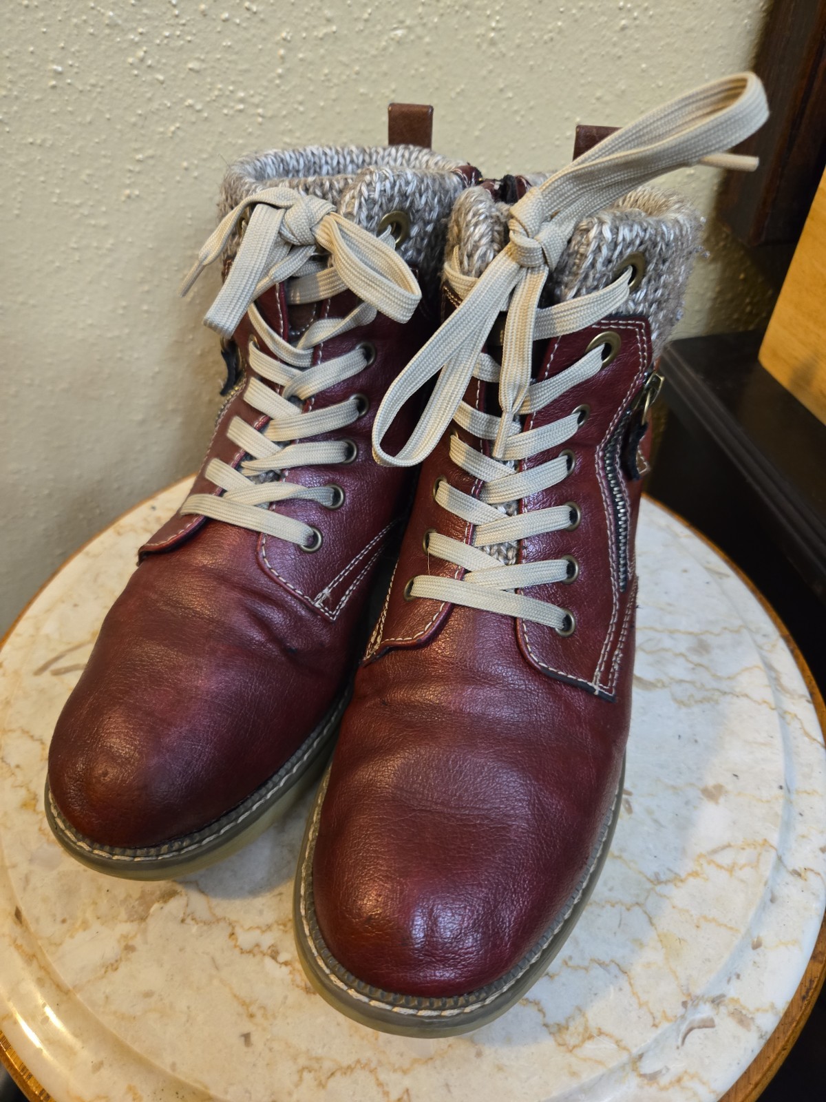 Khazera ankle winter boots by Spring Step size 40 women’s in Bordeaux.