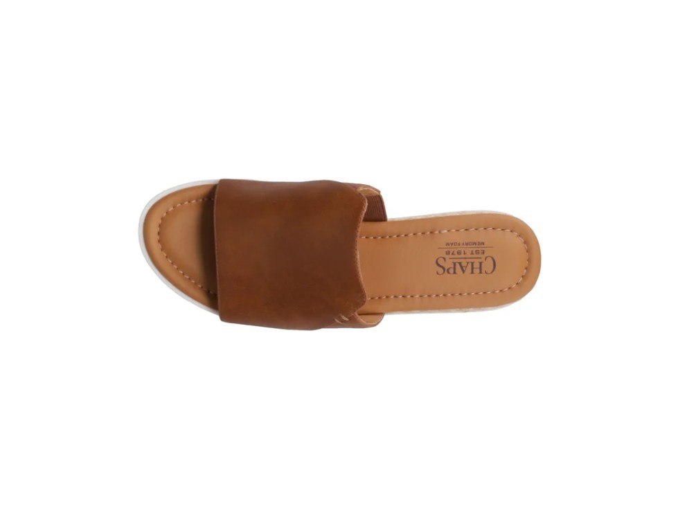 Chaps Women’s Sandal, Size 7, Memory Foam Footbed