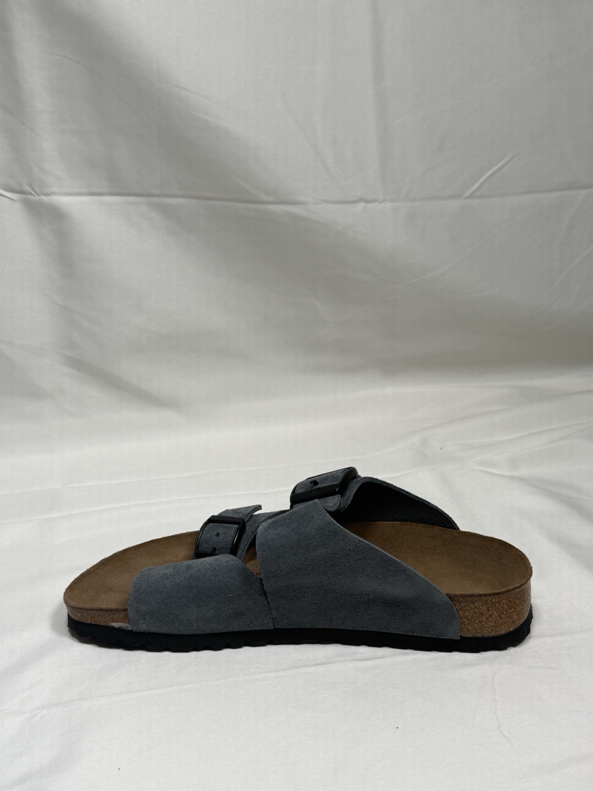 NEW Birkenstock Betula Samba Two Strap Sandal Grey Suede EU 38 L7 M9 Narrow