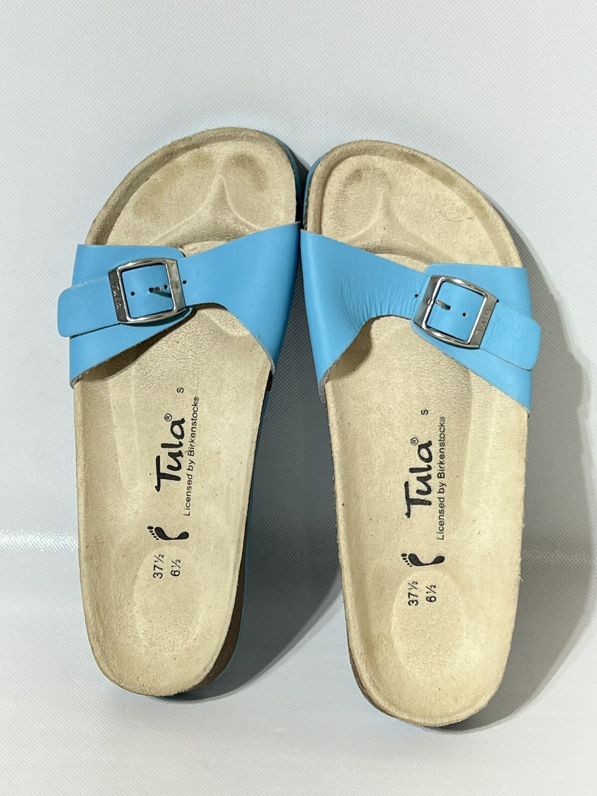 Tula Birkenstock Women 6.5 EUR 37.5 Turquoise Sandal Slides Summer Spring Vibe