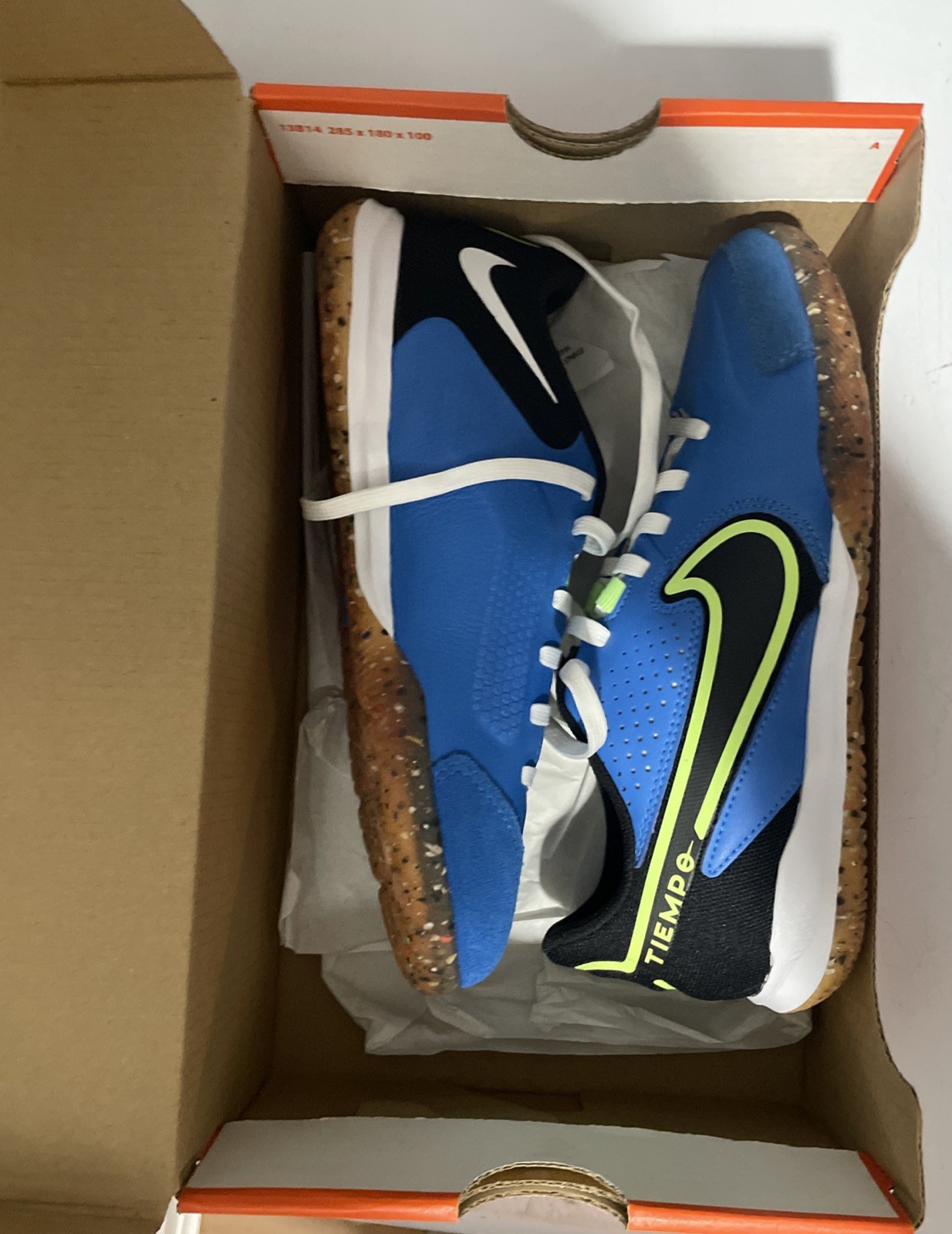 Nike Tiempo Legend 9 Academy IC Indoor Soccer Shoes Mens 4 or Women 5.5 Blue NEW