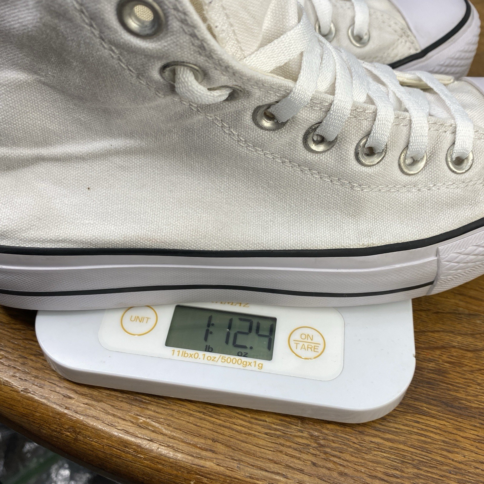 Converse Chuck Taylor All Star Lift Hi Platform White Canvas Shoe 560846C Sz 7/9