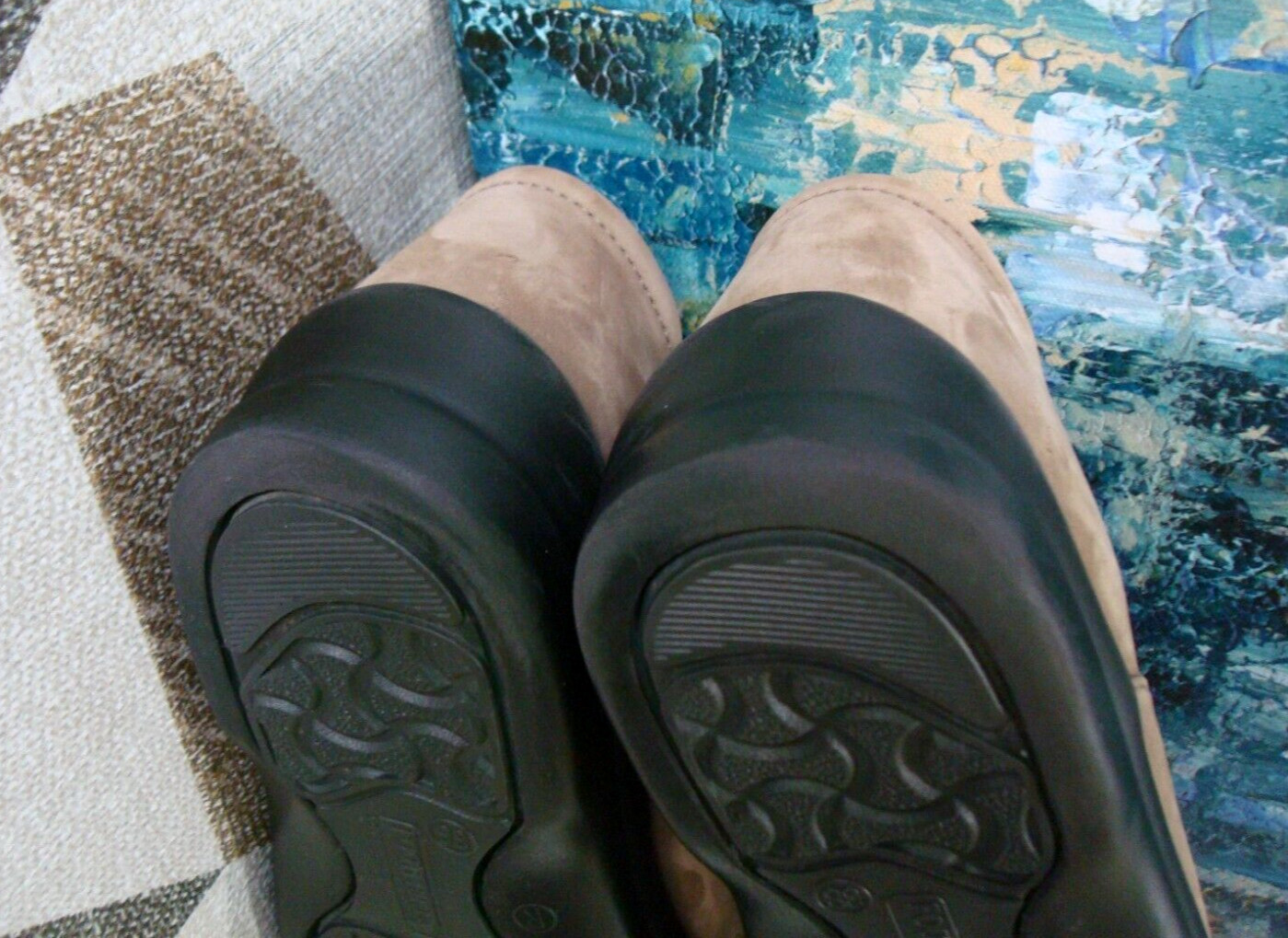 Footprints by Birkenstock Natoma Brown Nubuck Leather Loafers EU 38 US 7-7 1/2