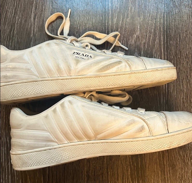 Prada 100% Authentic White Cloud Sneakers