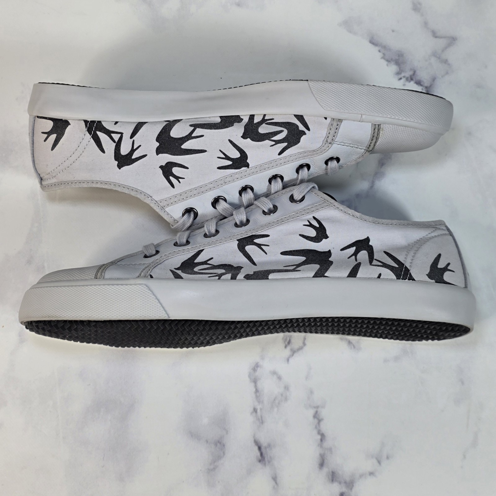 Puma x Alexander McQueen McQ Swallow Swarm Gray Canvas Low Top Sneaker W Size 10