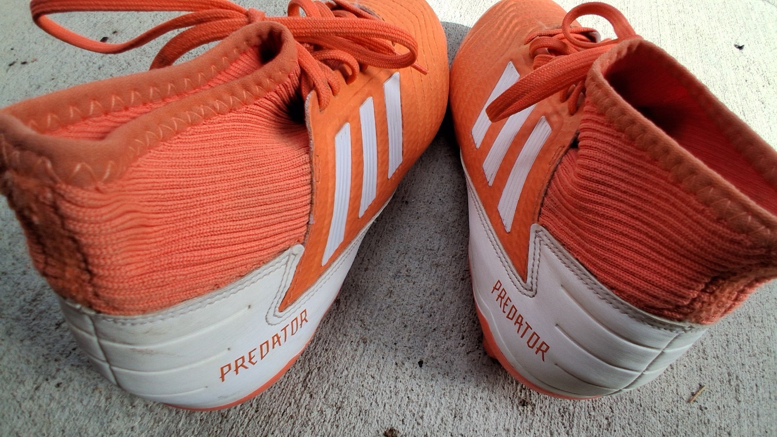 adidas Predator 19.3 FG Mid Top Orange/White Lace-Up Soccer Cleats G25819