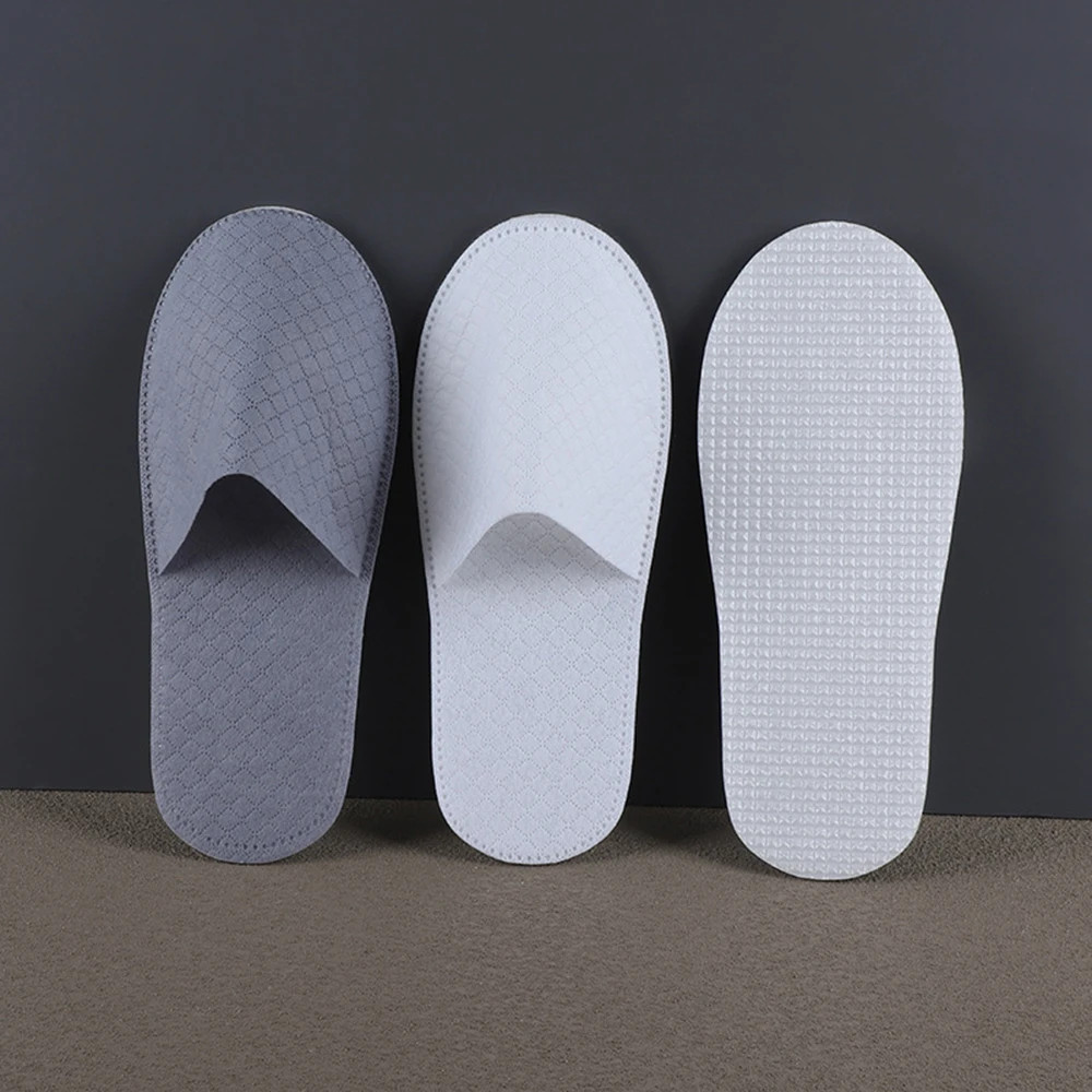 1-3Pair Disposable Slippers Women Men Travel Slipper Home Indoor Guest Shoes Non