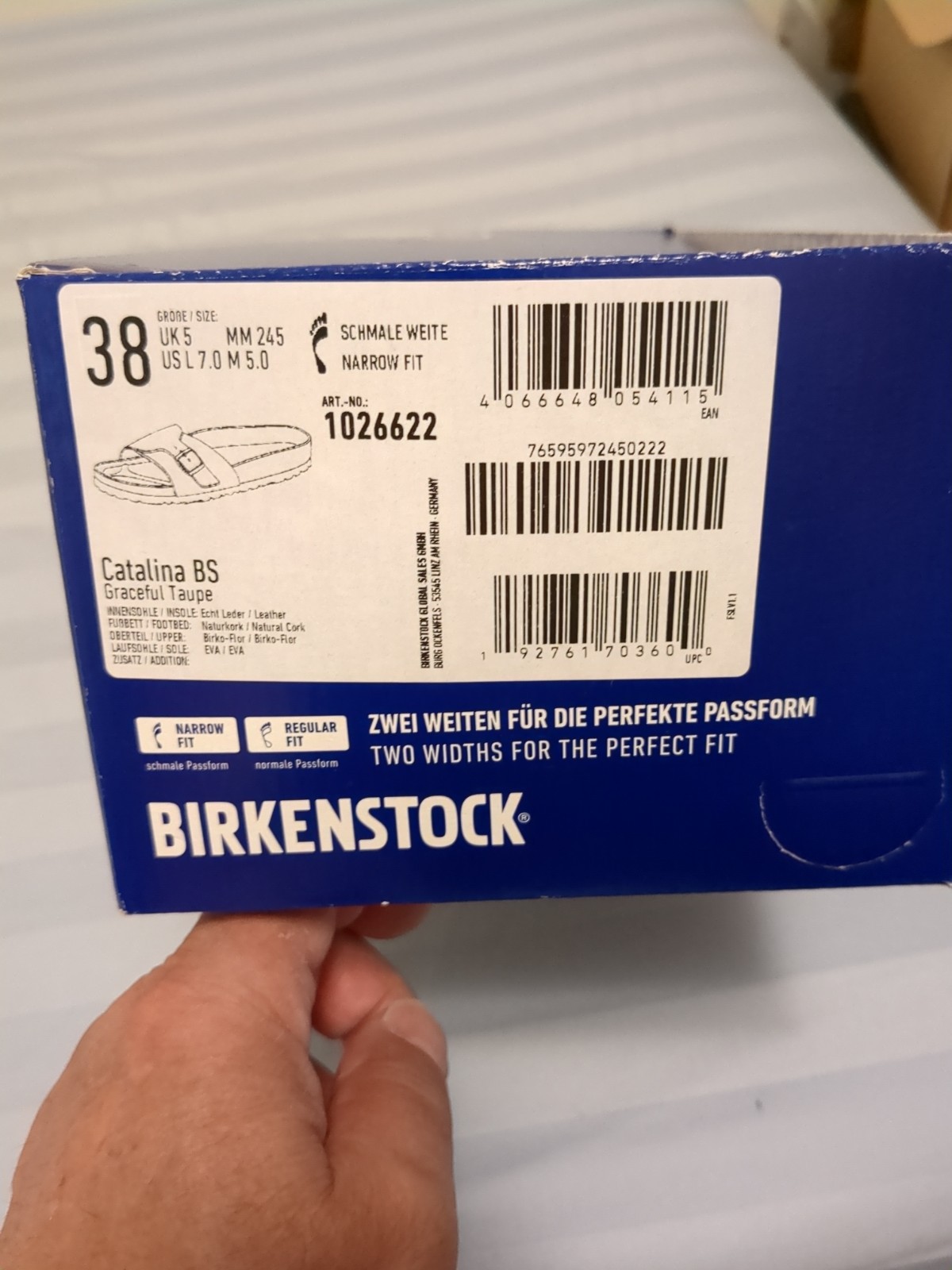 BIRKENSTOCK 38 NARROW Catalina BS Womens Sandal