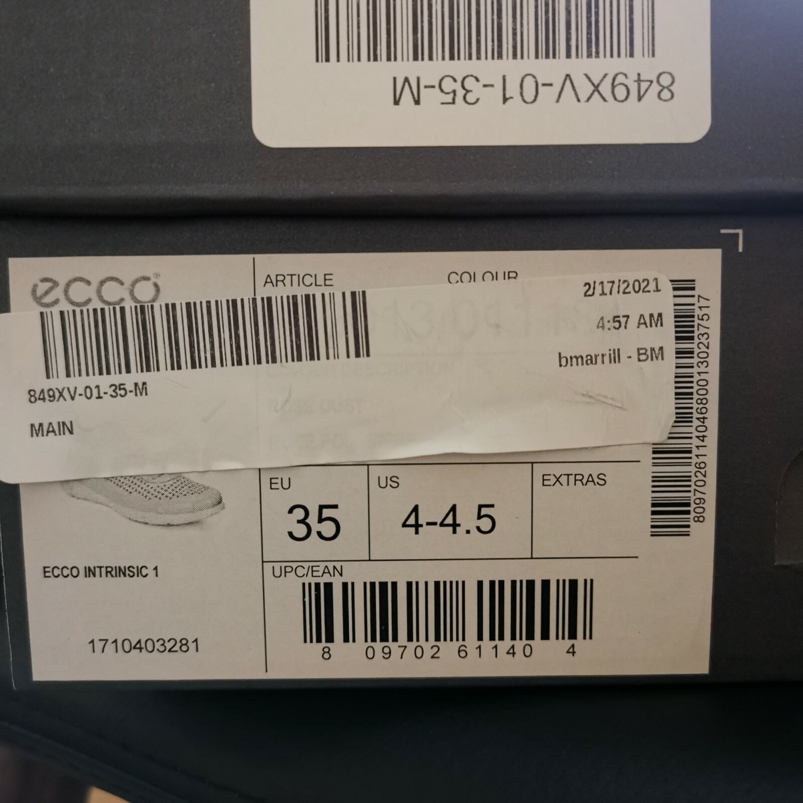 ECCO Intrinsic 1 Shoes Women’s Size 4-4.5 EUR 35