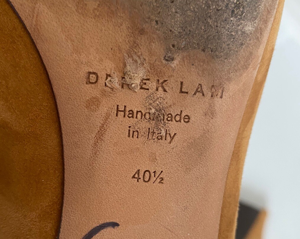 DEREK LAM Stevie Suede Ankle Boots Kitten Heals Sz. 40 1/2 Italy
