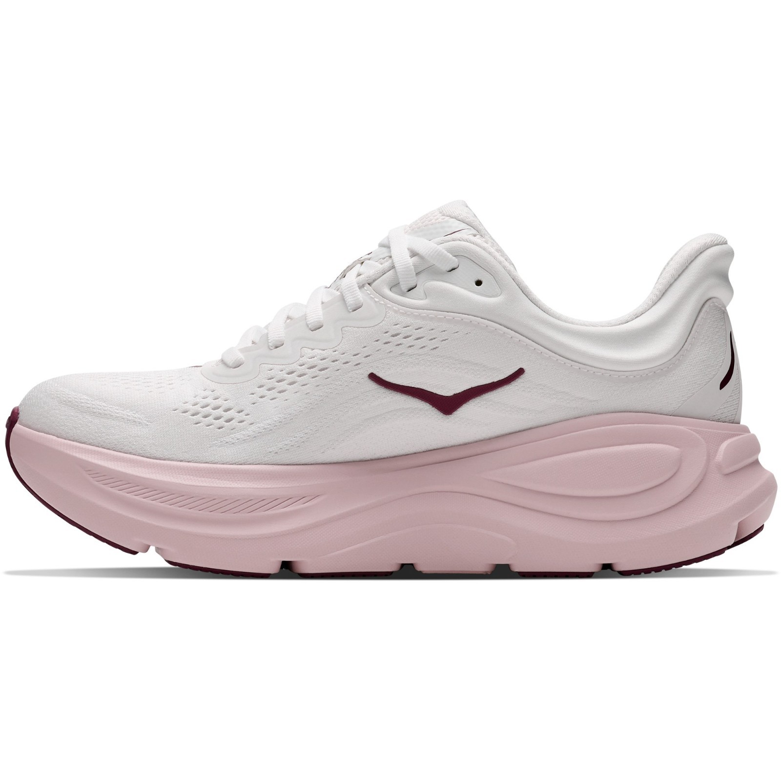 HOKA Bondi 9 Road-Running Shoes – Women’s, Color: White/Pink Opal