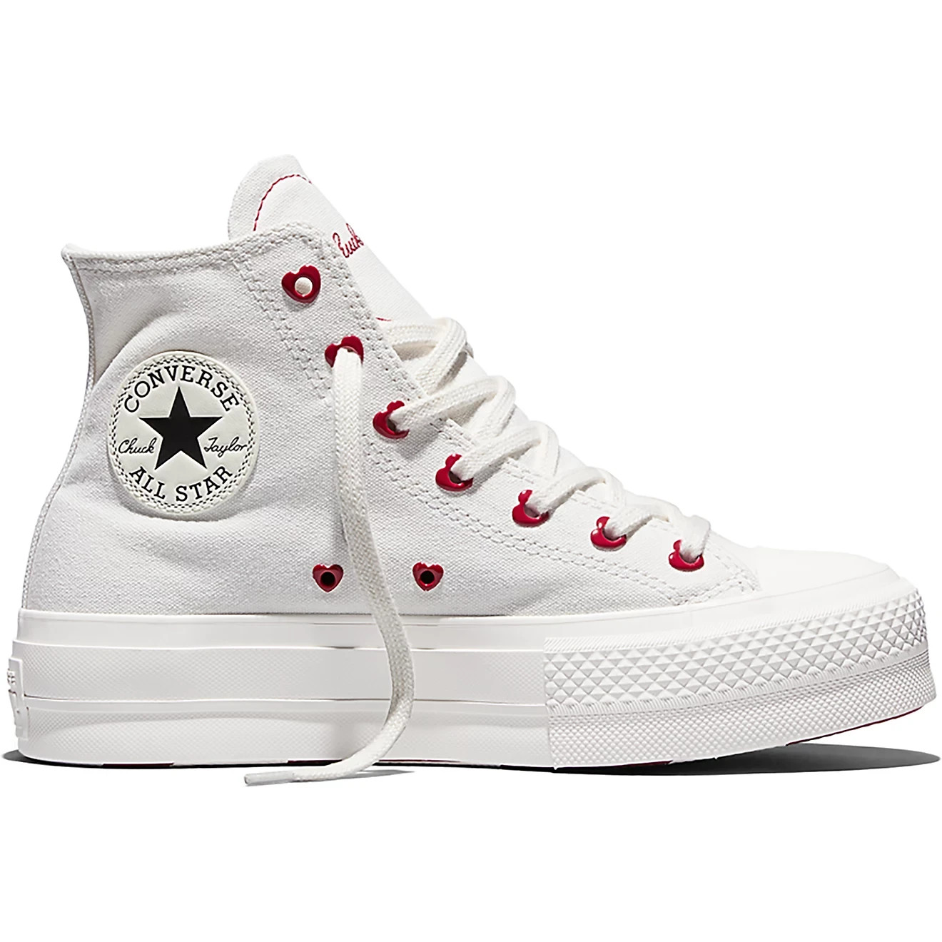 Converse CTAS Lift Platform Hi ‘Valentines’ (A19058C) «White/Red» Women’s Shoe