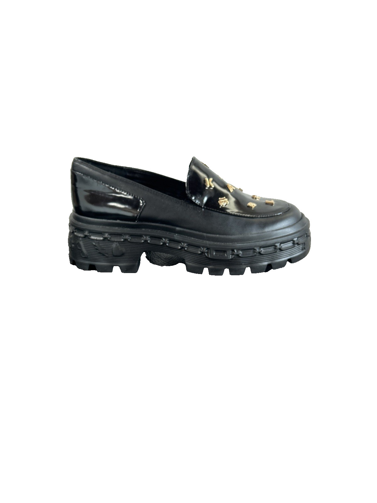 Karl Lagerfeld Paris «Lylah/G24» Lug Sole Studded Loafers Women’s 8M