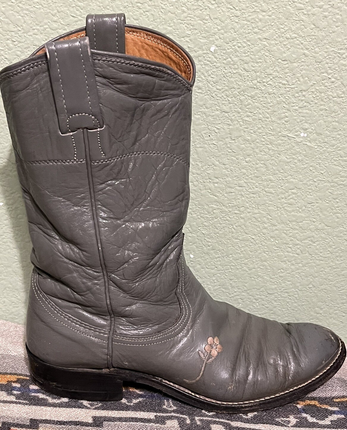 90’s Nocona Ropers Grey Women’s Cowboy Boots 6.5 C