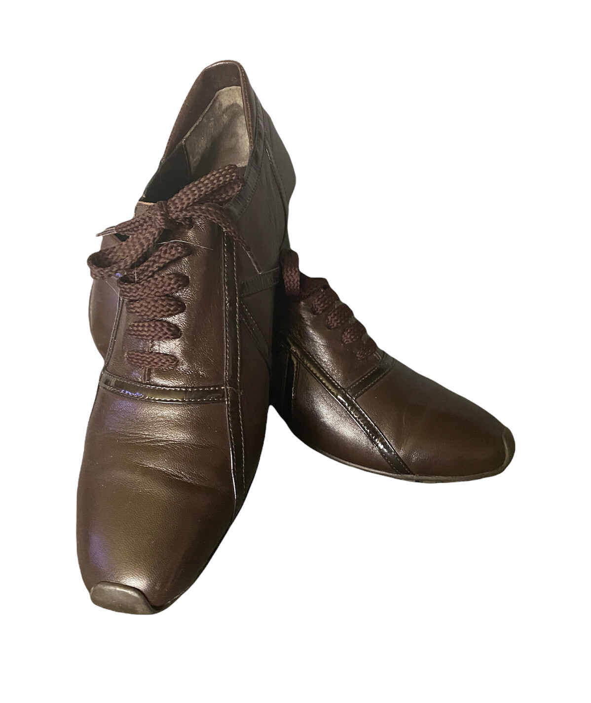 New Gorgeous LA BADIA women’s brown Leather casual shoes sz EU 39.5/US 8.5-9
