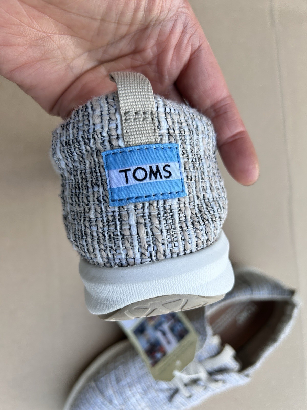 Toms Shoes Womens 9 Del Rey Casual Sneakers Multicolor Lace Up Logo 10010987