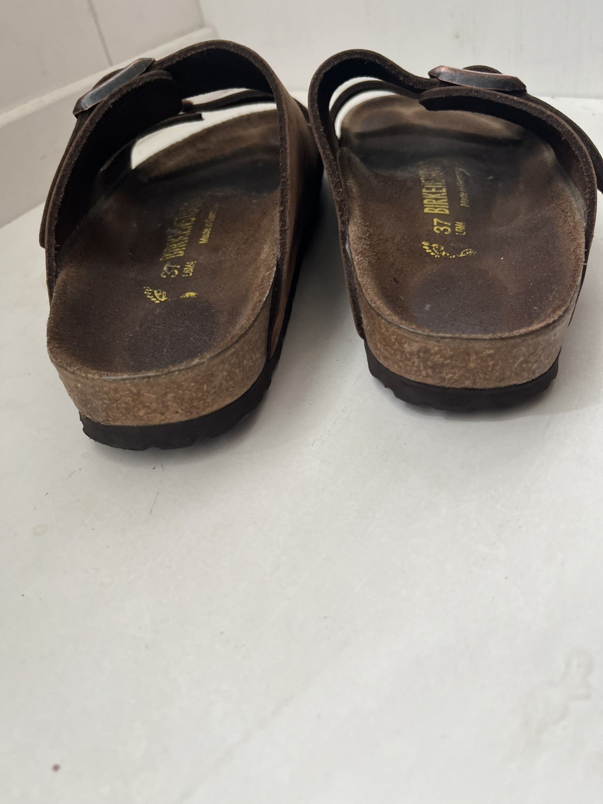 Birkenstock Arizona Nubuck Leather Mocha Brown EU 37 US W6