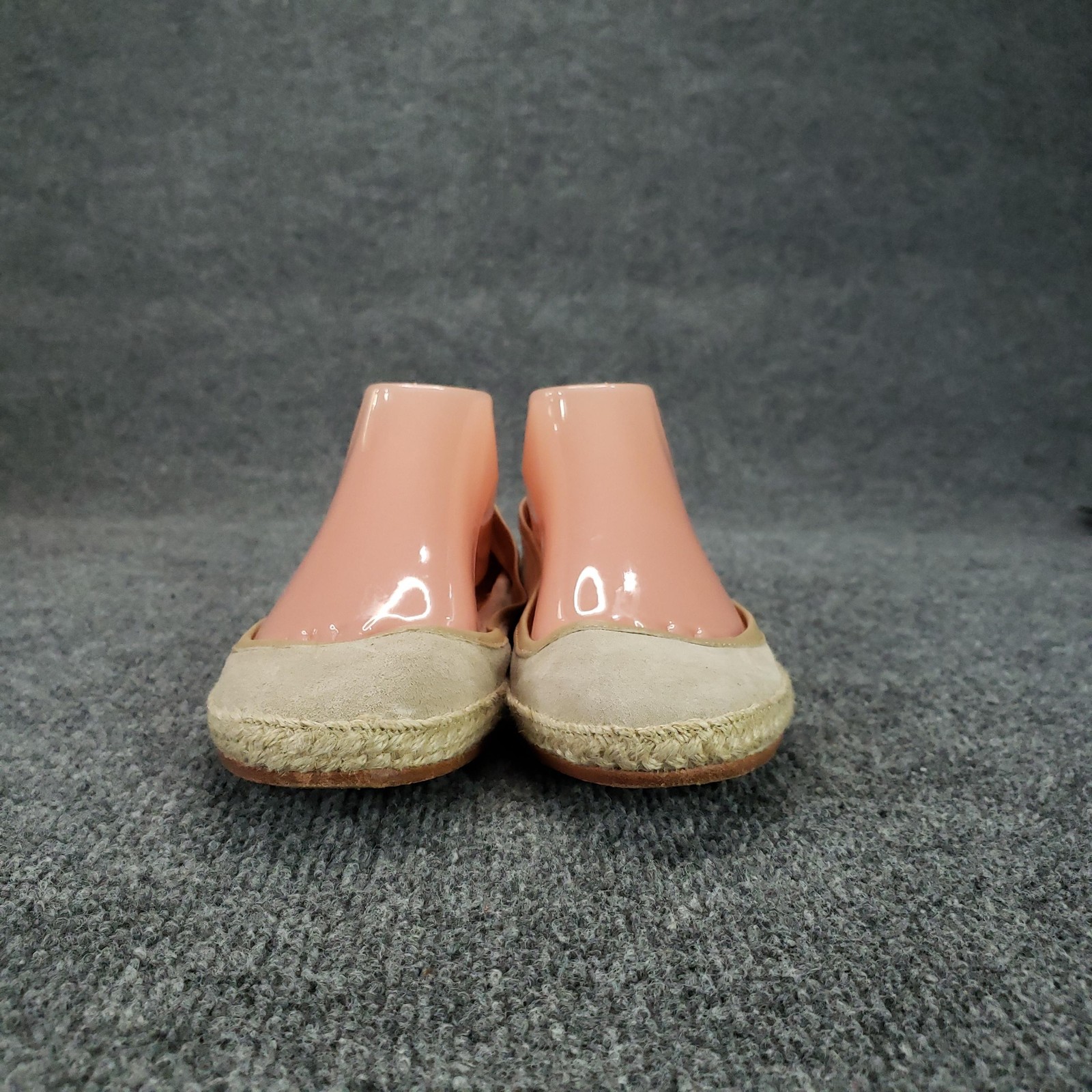 N.d.c. Shoes Womens Size 38 Beige Espadrille Flats Slip On Made By Hand Suede