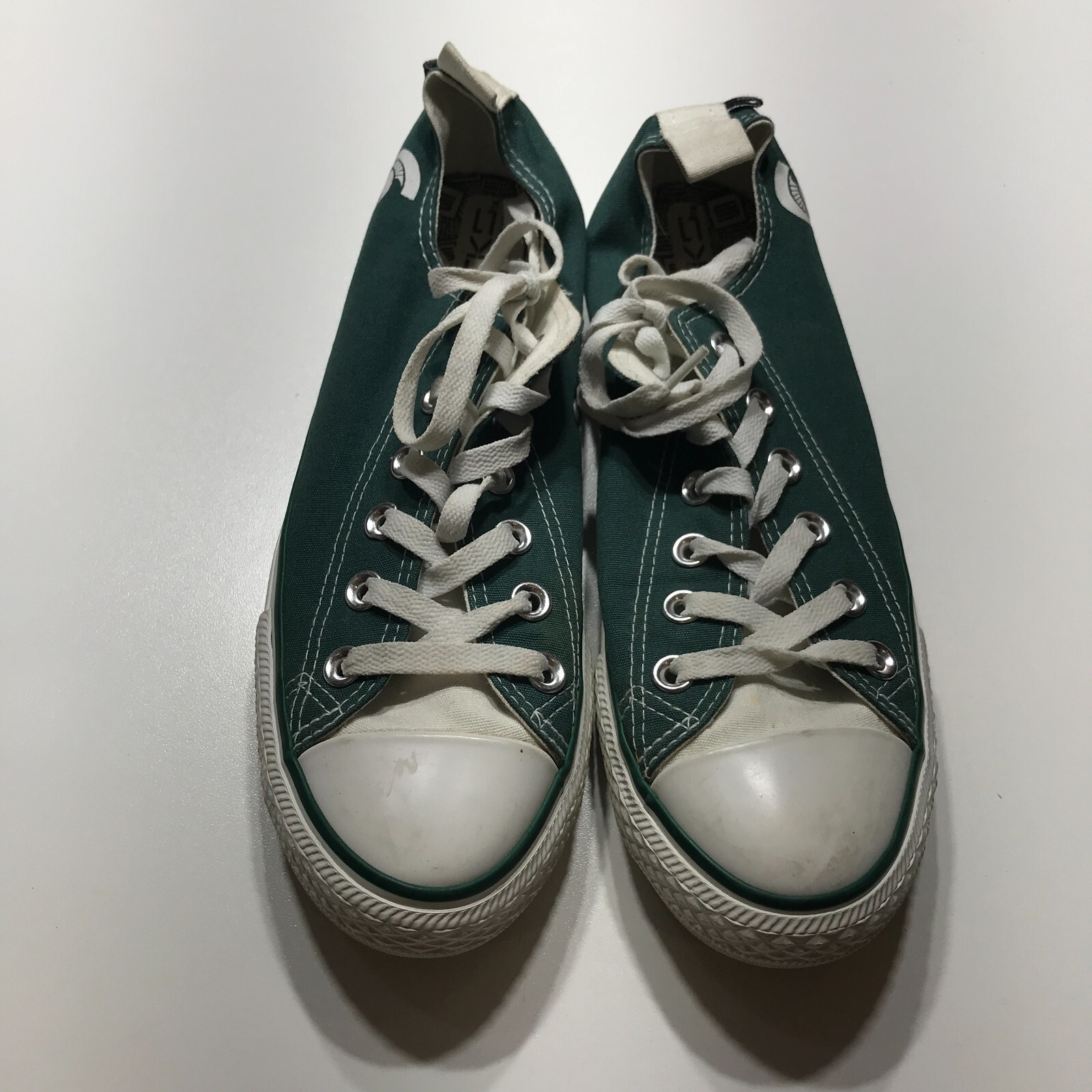 Skicks Sneaker Shoes Womens 8 Michigan Spartans Green Retro Lace Up Casual