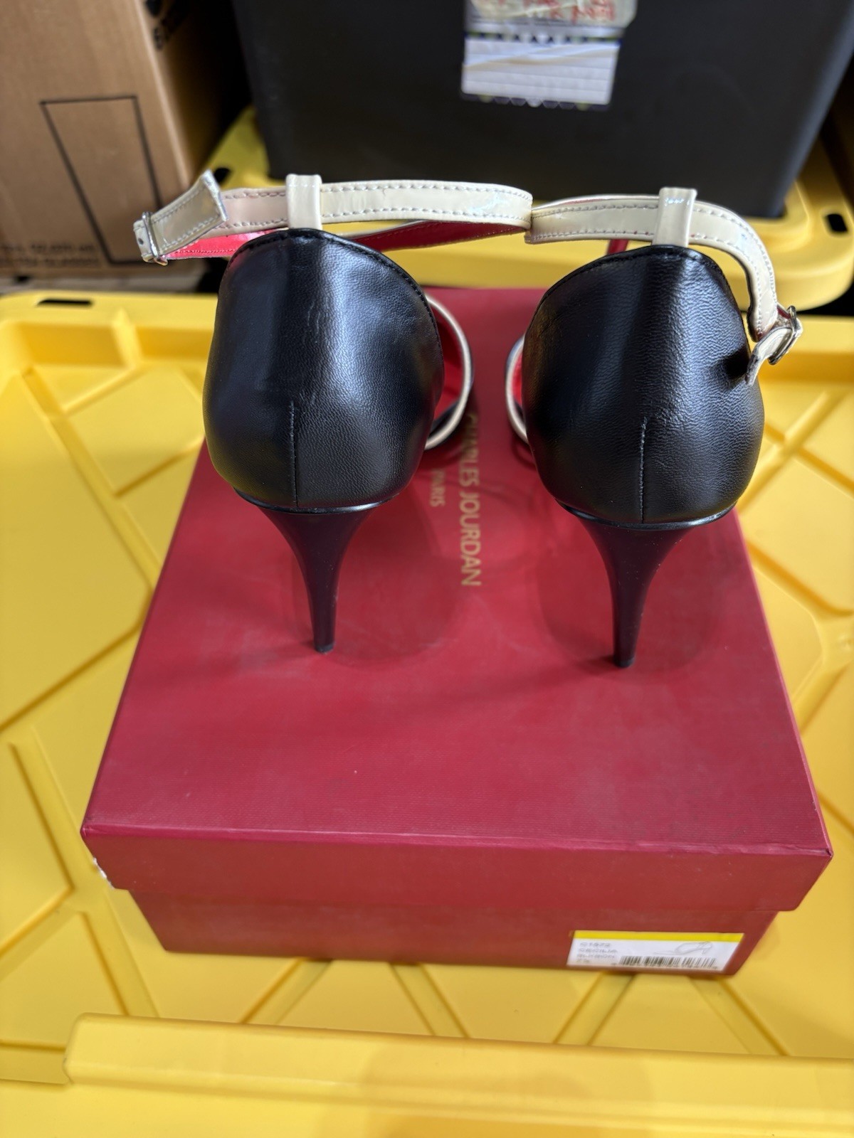 Charles Jordan Cecilia WOMENS Leather High Heel with original box NEW BEAUTIFUL