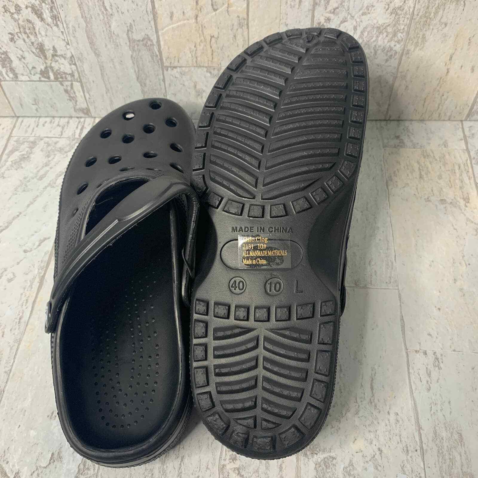 Ocean+ Coast Womens Clogs Size 10/40 Black Oslo Closed Toe EVA Foam Adjustable