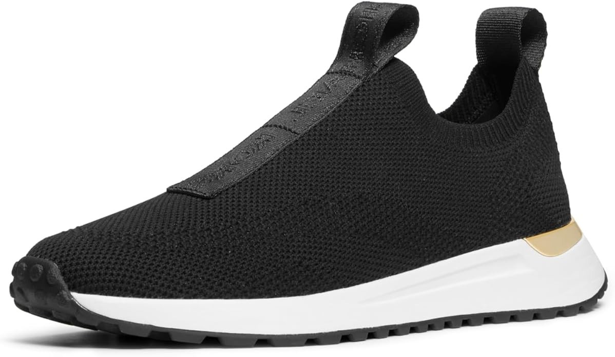 Michael Kors Bodie Women’s Jacquard Logo Print Knit Slip On Sneakers 5.5M