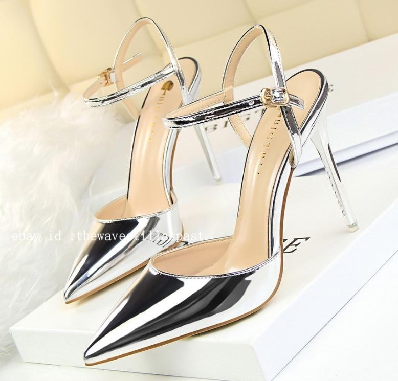 Women’s High Heels Pointed Toe Ankle Dress Strap Sandals Casual Party OL Shoes