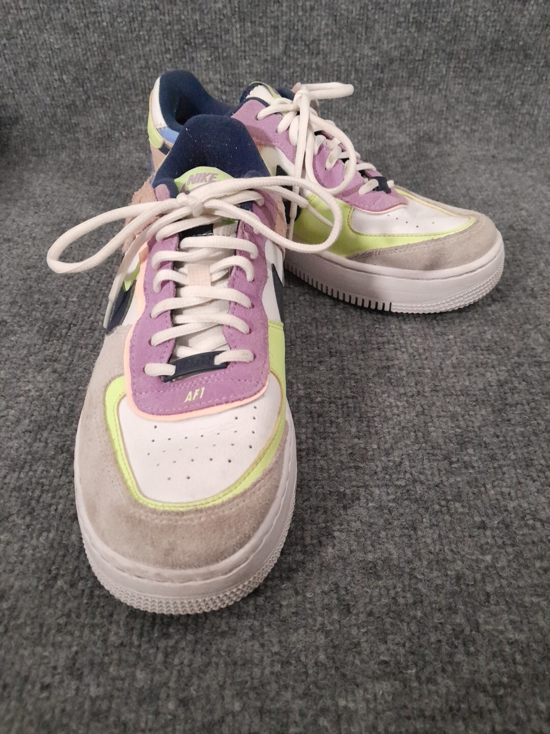 Nike Sneakers Womens 7 Air Force 1 Shadow Photon Dust Crimson Tint CU8591-001