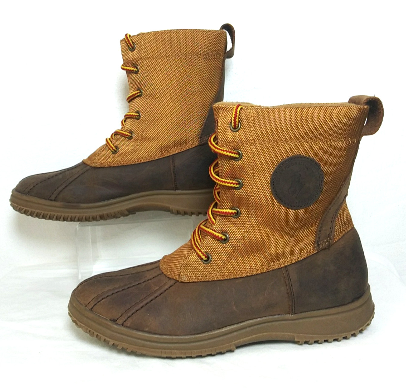 Ralph Lauren Polo Boots Duksbury MID 992503 Duck Boot Men 5 Women 6.5
