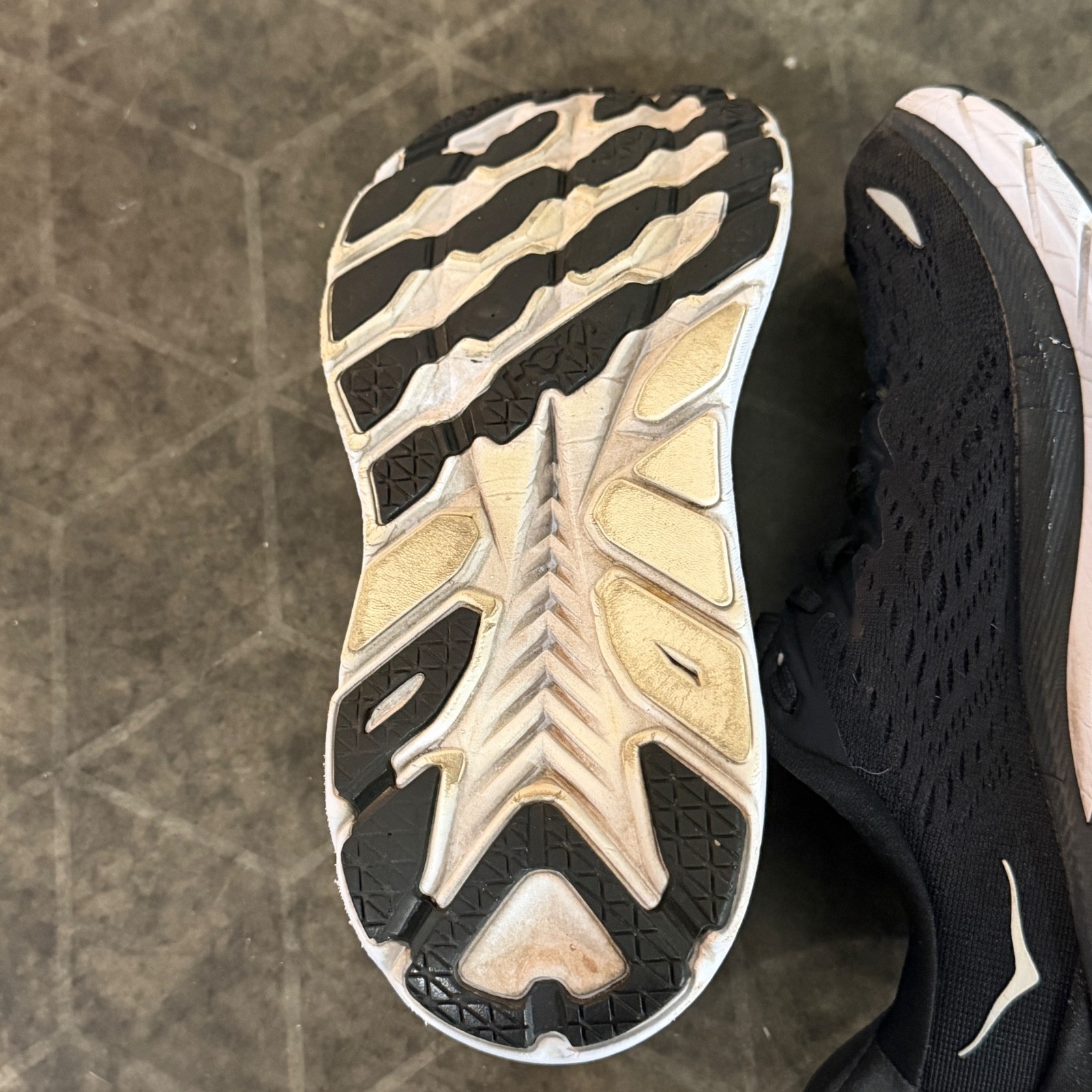 HOKA One One Clifton 8 Running Shoes Women’s US 5B Black White Athletic Sneakers