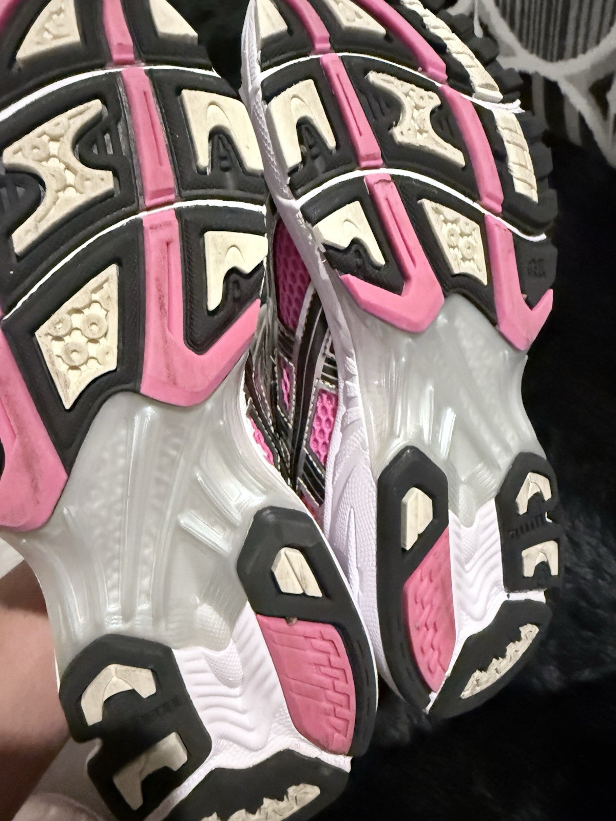 ASICS GEL-Kayano 14 Women’s Mesh Low Top Sneakers Pink Silver Black White