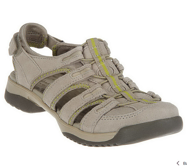 Clarks Leather Adj. Fisherman Sport Sandals – Vapor Mist, Size 7