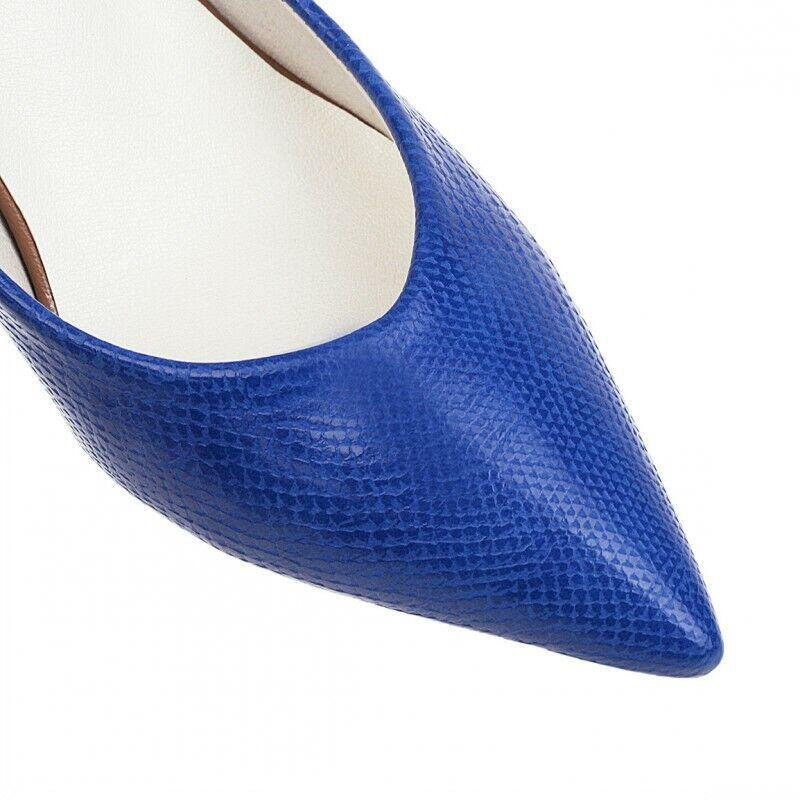 Women’s Snakeskin Pattern Cone High Heel Dress Shoes Classic Pumps OL Plus Size