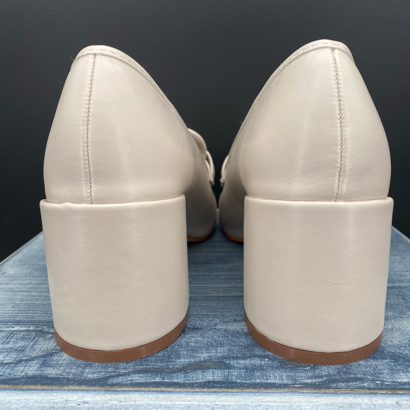 NEW Journee Collection Tru Comfort Foam Nysa Women’s Heeled Loafer Sand Size 7.5