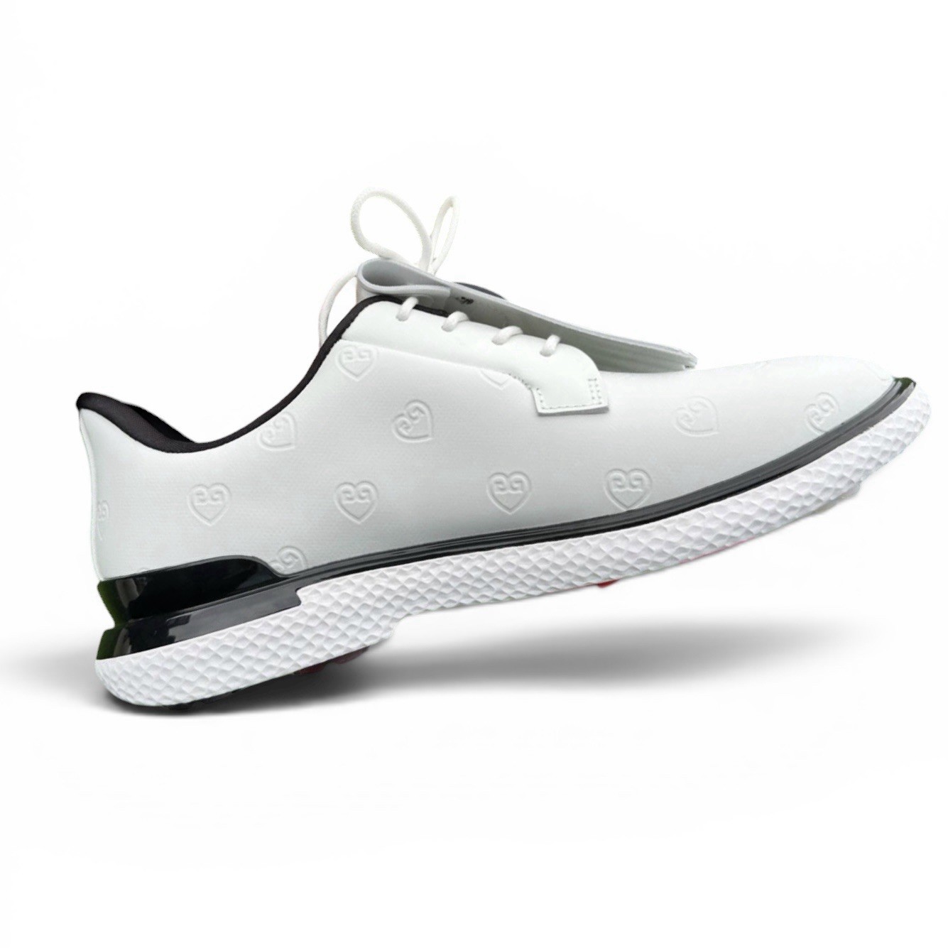 No Box G/Fore GFORE Gallivan2R Ladies Embossed Hearts Golf Shoe White – SIZE 8
