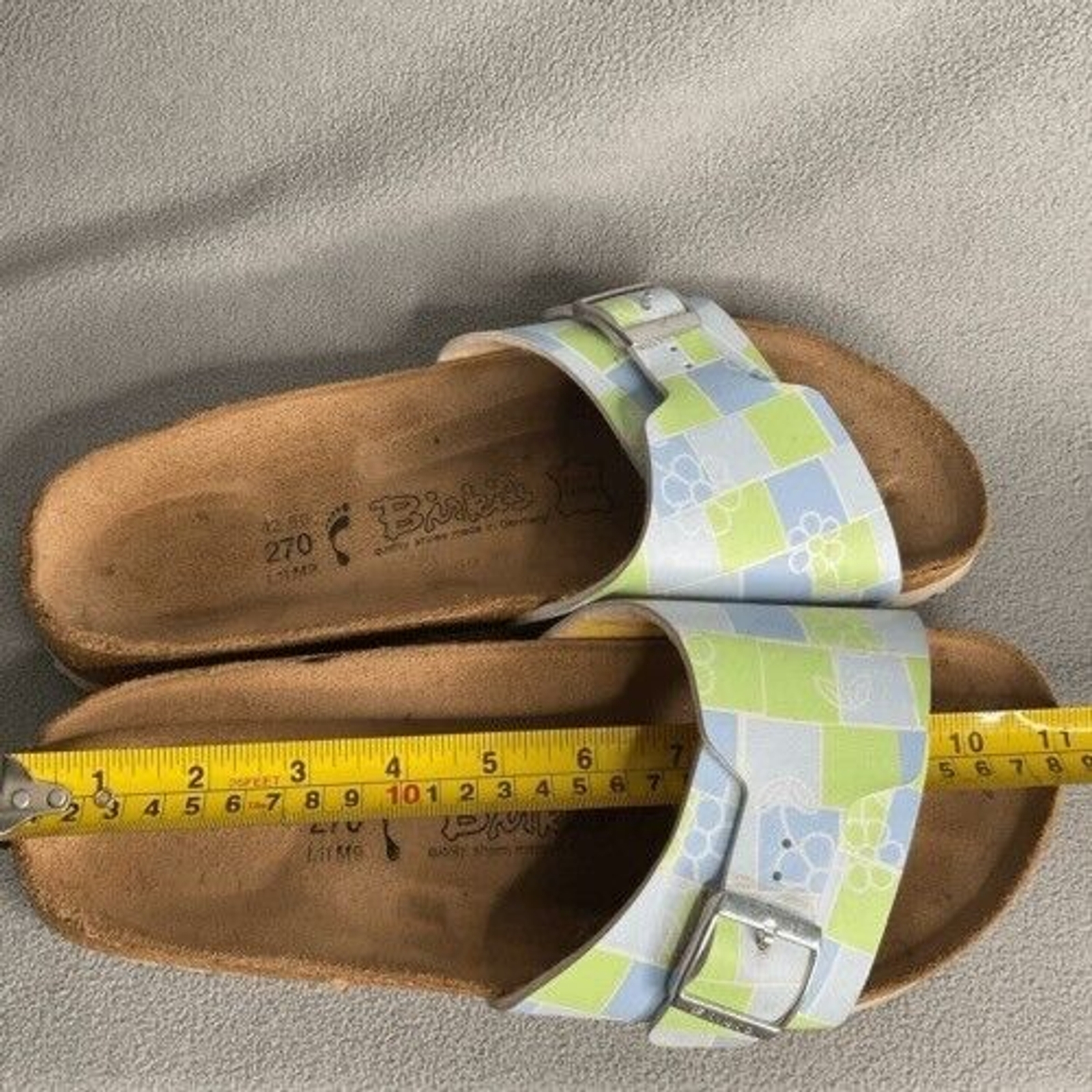 Birkenstock Birki’s Squares Slides Sandals Unisex Adults Size Mens9 / Womens11