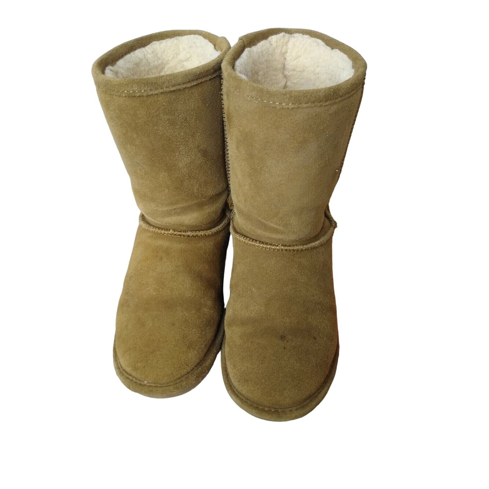 Bearpaw Emma Short Women’s Size 6 US Brown Sheepskin Suede Boot 608W