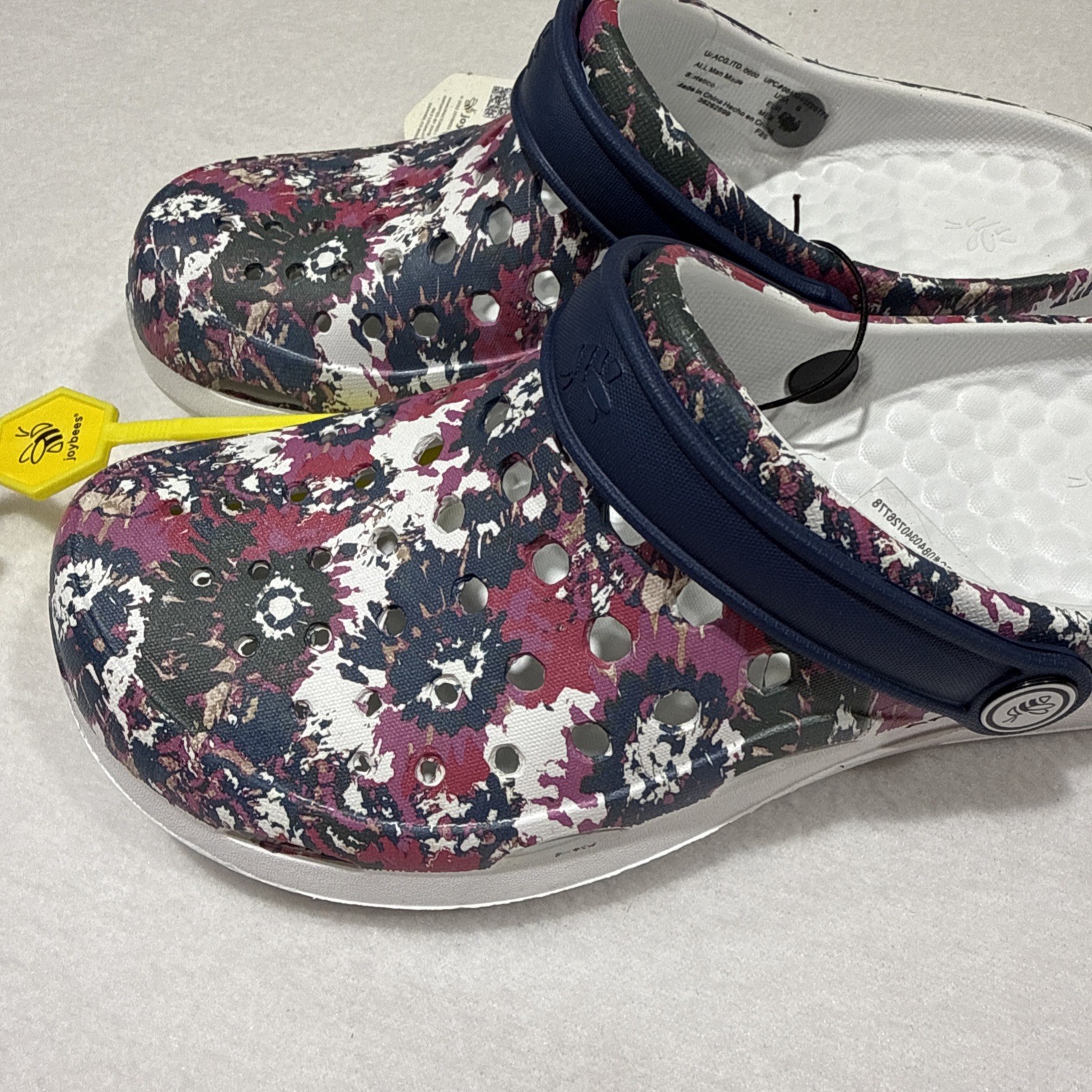 NEW joybees Active Clog (Tie Dye) Unisex M4/W6, M5/W7, M7/W9 Shoes Slide