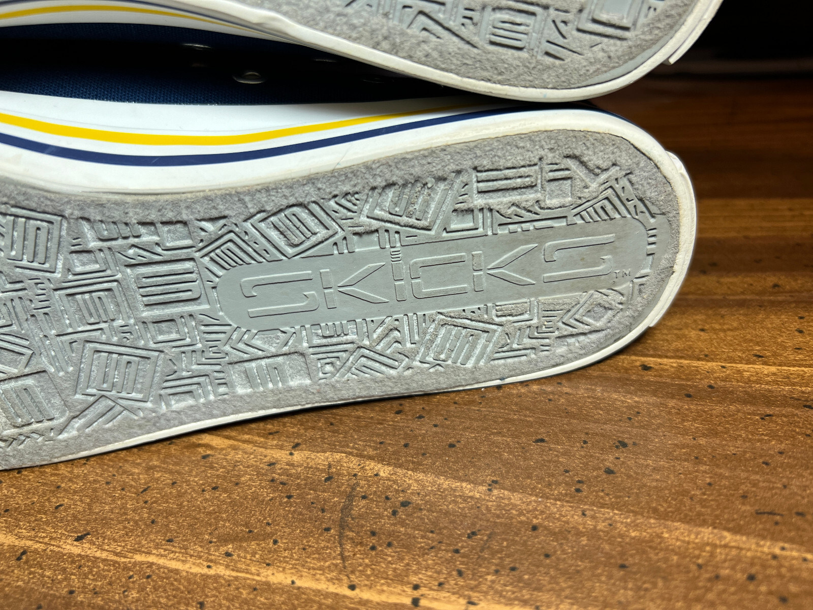 SKICKS University of Michigan Low Canvas Skate Sneakers Maize & Blue Women Sz 8M