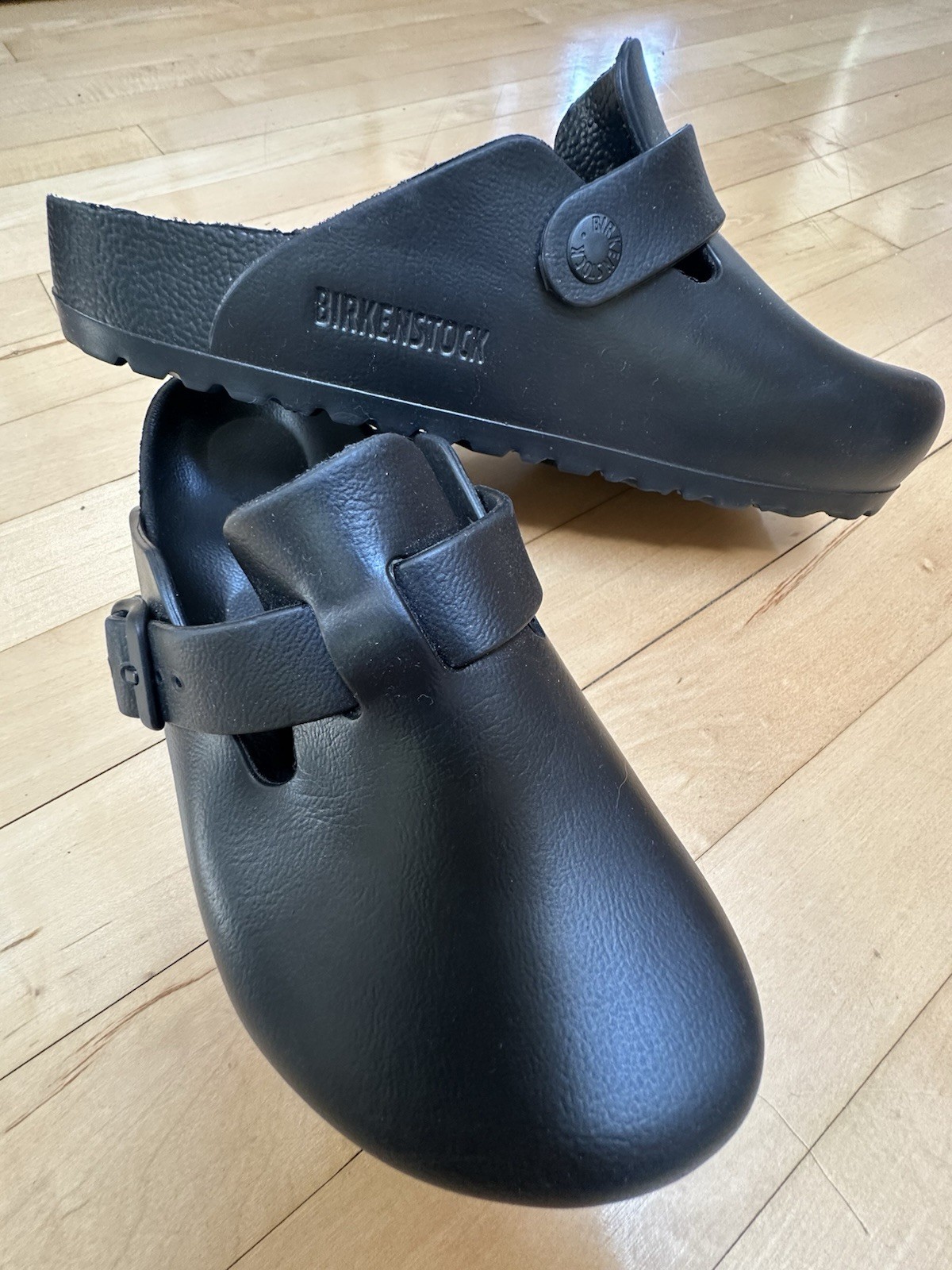 BIRKENSTOCK BOSTON ESSENTIALS EVA CLOGS Black Size 38 (L7/M5)