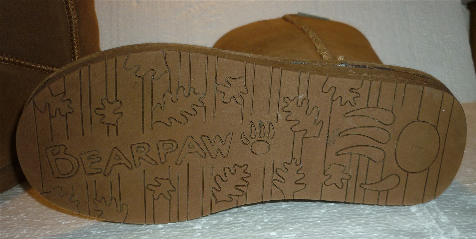 BEARPAW «EMMA» 12″ TALL SUEDE PULL-ON BOOTS COLOR: HICKORY SZ 7M
