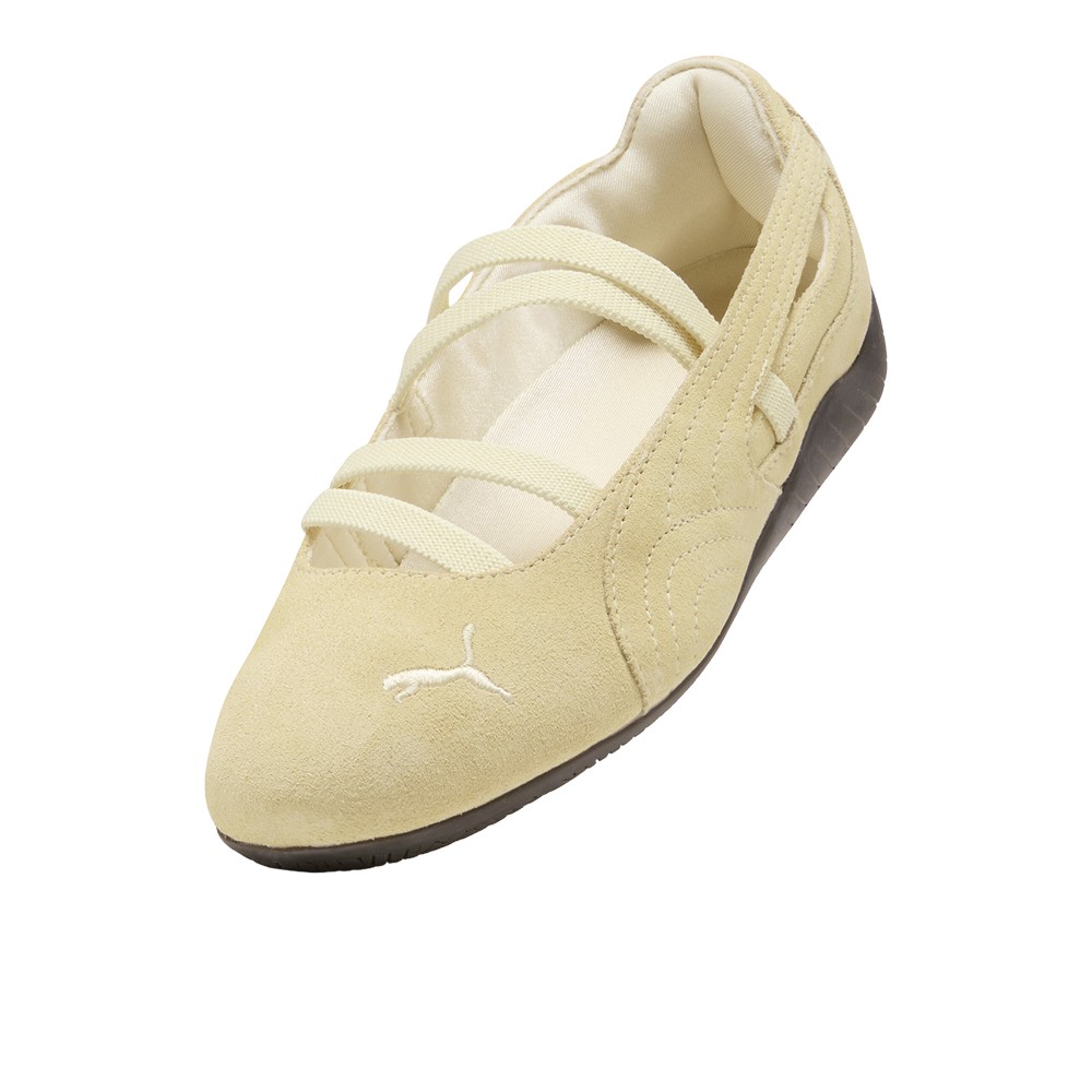 PUMA Speedcat Ballet Suede Womens Yellow Sneakers Casual Shoes 40128715