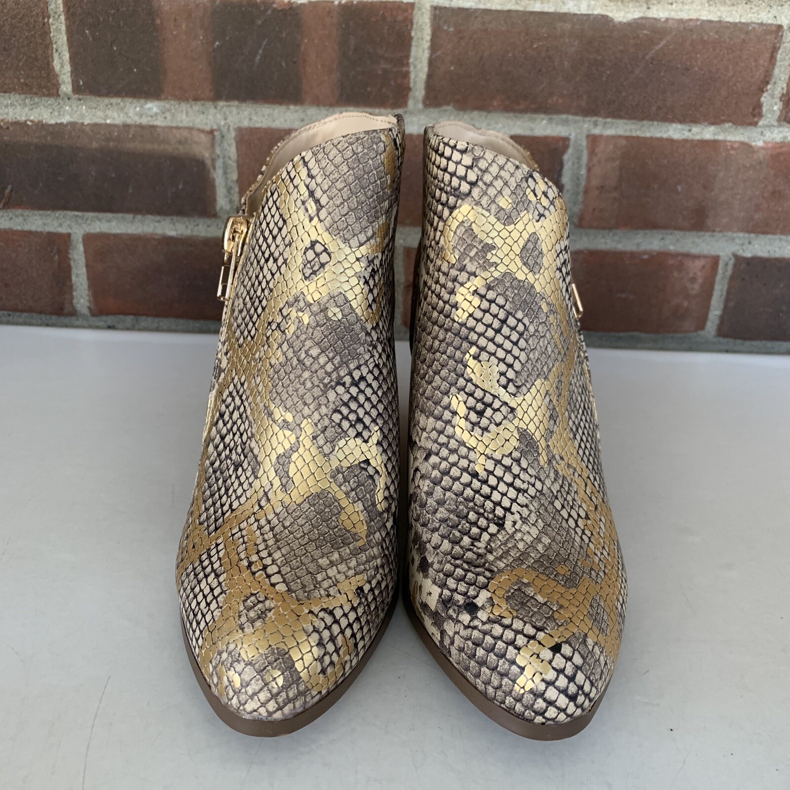 Tru Comfort Foam Animal Print Wedge Ankle Boots Women’s US 7 M NEW