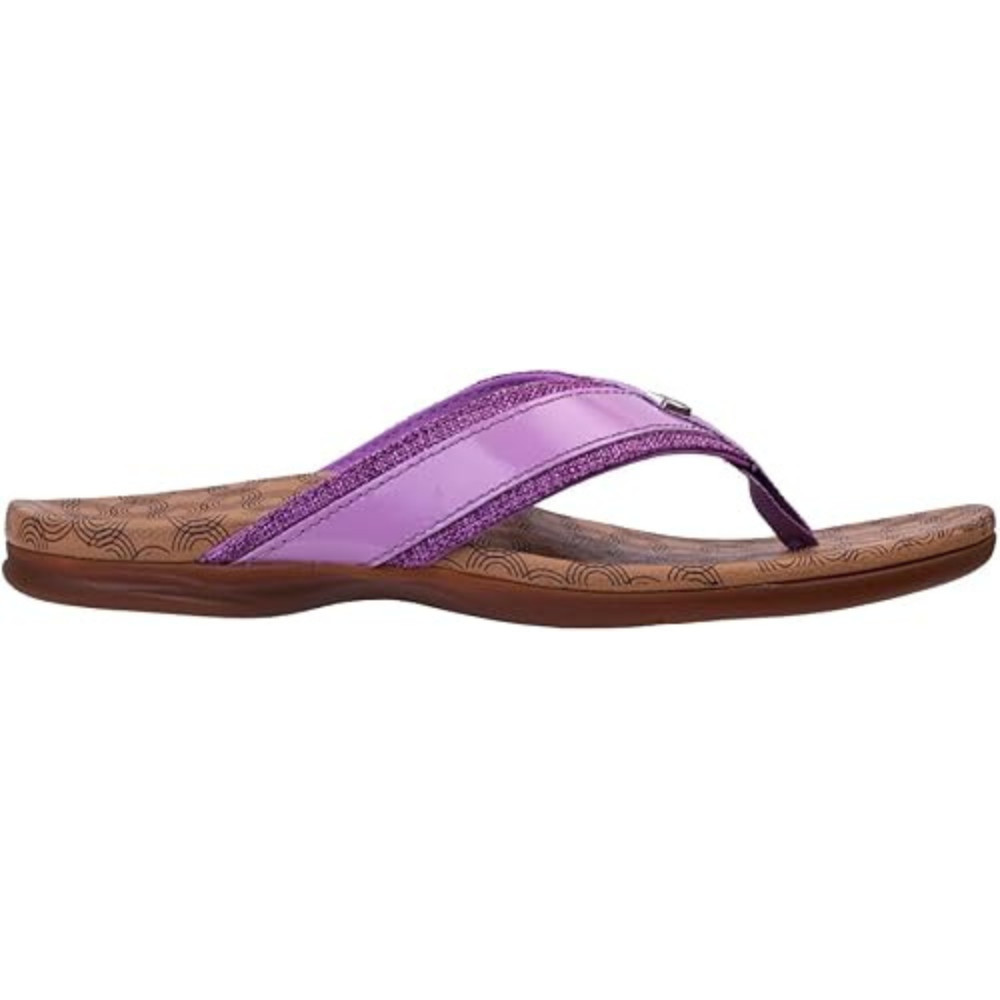 Spenco Cabo Sandals Women’s US 7 Wide Purple Slip On Toe Psot Flip Flop Hawk2965
