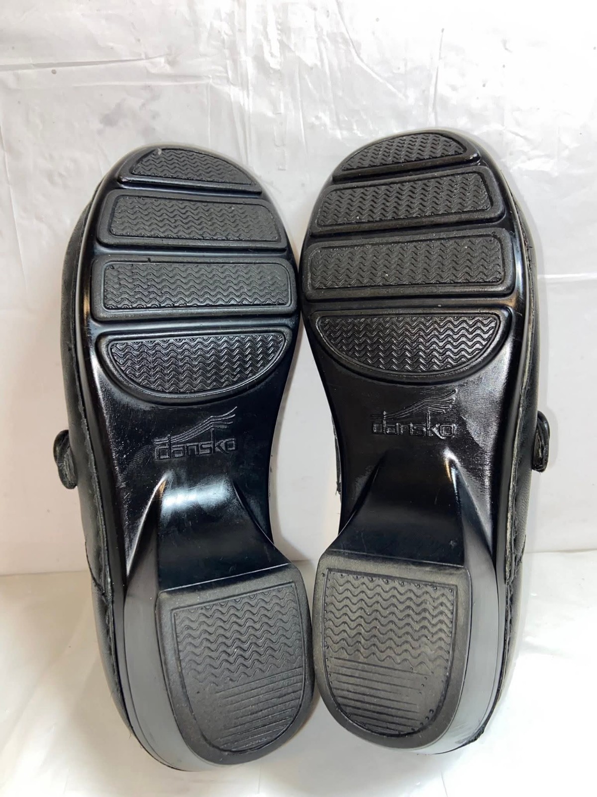 Dansko Tamara Clogs Black Leather Slip On Womens Size Eu 36 USA 6